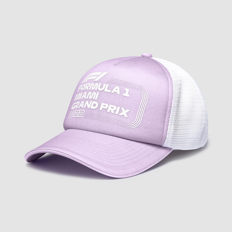 F1 FW PASTEL MIAMI TRUCKER CAP - purple